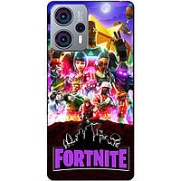 Силиконовый чехол бампер для Motorola Moto G23 с рисунком Fortnite Фортнайт