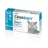 Селафорт для котів 2,6 -7,5 кг 45 мг (піпетка) "KRKA"