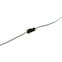 Led-конектор 2pin сірий (20 см дріт) із затискачем (комплект тато + мама)