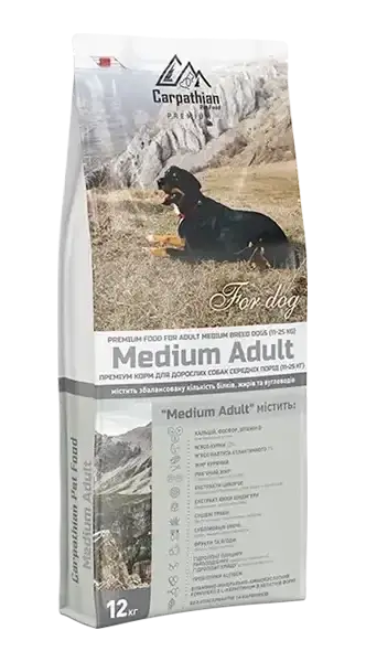 Carpathian Pet Food Dog Medium Adult для собак середніх порід 12 кг