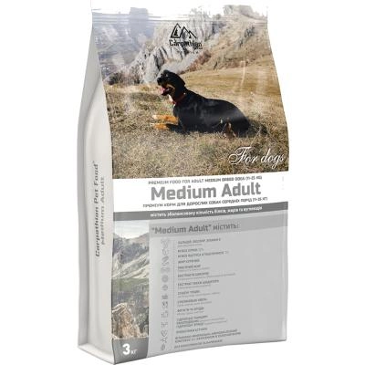 Carpathian Pet Food Dog Medium Adult для собак середніх порід 3 кг