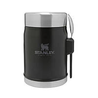 Термос для їжі з ложкою Stanley Legendary Classic 0.4 л Matte Black Pebble (10-09382-005)