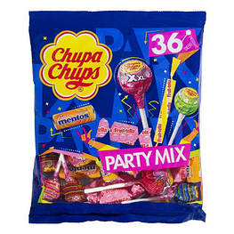 Chupa Chups 34 Party Mix Мікс льодяників і жувальних цукерок 400g