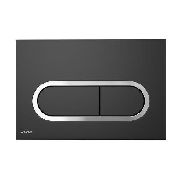 Клавіша змиву Ravak Chrome X01797 чорна