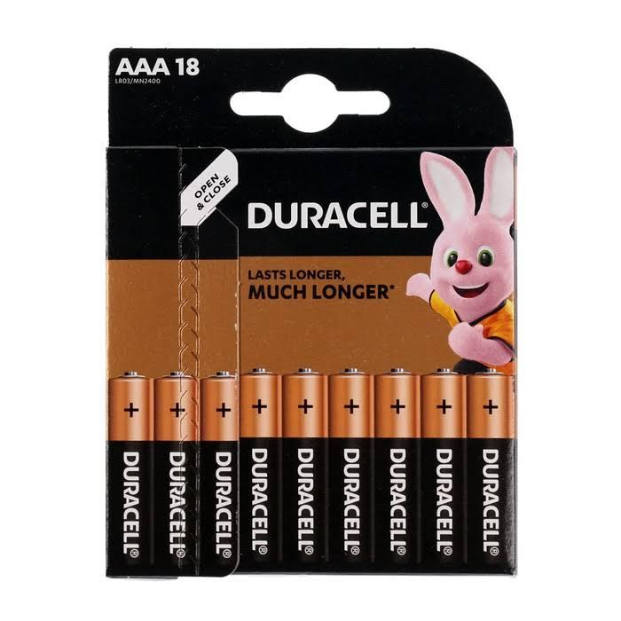 Батарейки ААА 18шт Duracell Basic 1.5V LR03