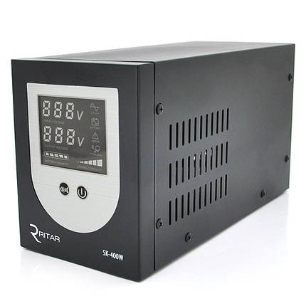 Джерело безперебійного живлення Ritar SK-600VA 400 Вт з чистою синусоїдою для будинку комп'ютера котла, фото 1