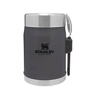 Термос для їжі з ложкою Stanley Legendary Classic 0.4 л Charcoal (10-09382-082)