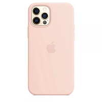 Силиконовый чехол-накладка Apple Silicone Case for iPhone 12/12 Pro Pink Sand (HC) (A)