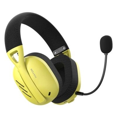 Бездротова гарнітура USB + Bluetooth 5.2 HATOR Hyperpunk 2 Wireless Tri-mode (HTA-857) Black/Yellow #, фото 1