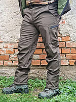Мужские штаны Soft shell на флисе (осень, зима, весна) влагостойкость 10000мм