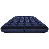 Одноместный надувной матрас для сна 137х191х22 см, синий «D-s»