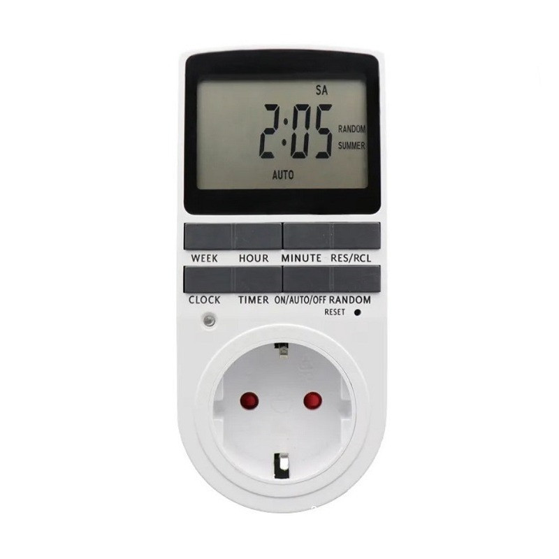 Розетка з таймером увімкнення та вимкнення Timer Socket KWE-TM02-EU 8747 N