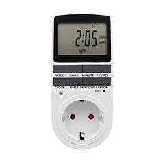 Розетка з таймером увімкнення та вимкнення Timer Socket KWE-TM02-EU 8747 N