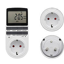 Розетка з таймером увімкнення та вимкнення Timer Socket KWE-TM02-EU 8747 N, фото 3