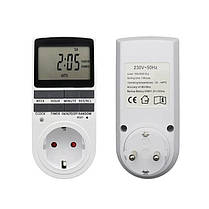 Розетка з таймером увімкнення та вимкнення Timer Socket KWE-TM02-EU 8747 N, фото 4