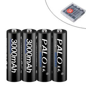 Акумуляторні батарейки АА PALO 1.2В 3000мАг Ni-MH 4 шт (N020267), фото 3