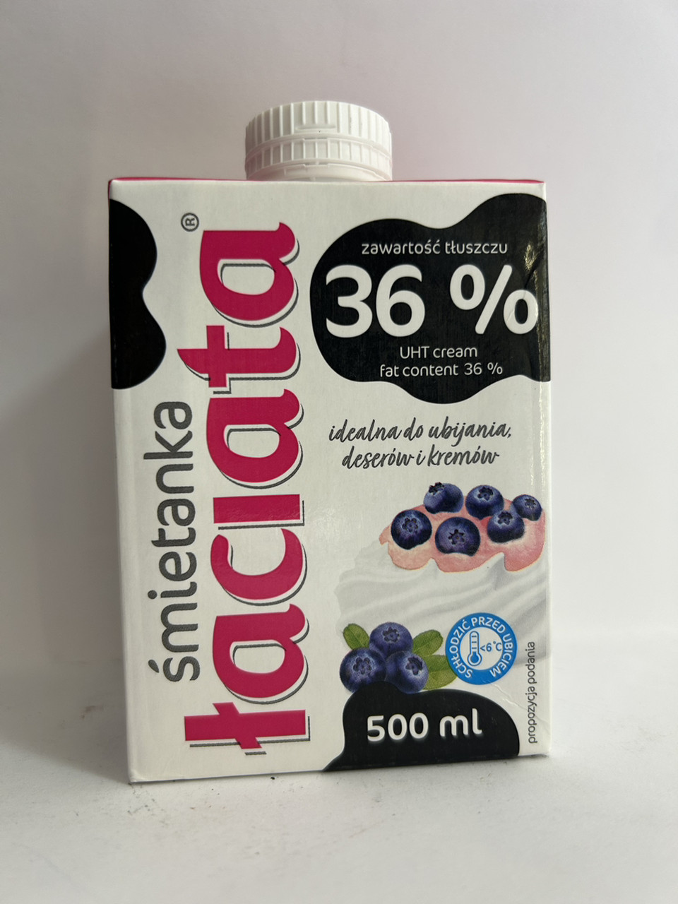 Сливки Laciata 36% 500 ml Натуральные молочные сливки - фото 1 - id-p1997835198