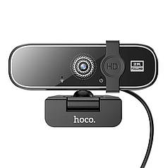 Веб камера для комп'ютера з мікрофоном HOCO GM101 2KHD 4Mpx Black (N019231)
