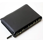 Біблія шкіряна українською мовою із замочком та закладками синодальний переклад чорного кольору з індексами, фото 3