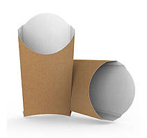 Картонна упаковка для картоплі фрі, 165×105×50, Велика КРАФТ