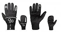 Демисезонные перчатки ONRIDE Hoodie 20 черные размер M