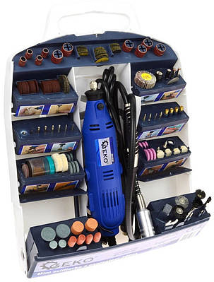 Гравер Шліфувальна машина пряма GEKO ( Гнучкий Вал / 330Вт / 10000-33000 об / хв / 218 шт )