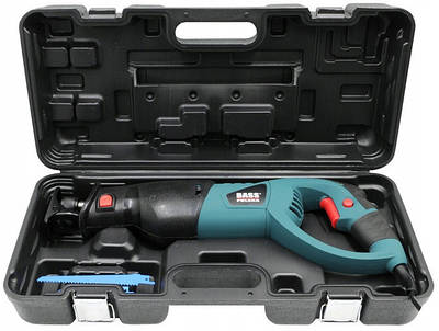 Шабельна пила ножівка мережева BASS Polska ( 1300 Вт / Плавний пуск / кейс / Гарантія 12 місяців )