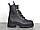 Черевики жіночі чорні шкіряні на байці на платформі COSMO Shoes Queen Black Leather, фото 4