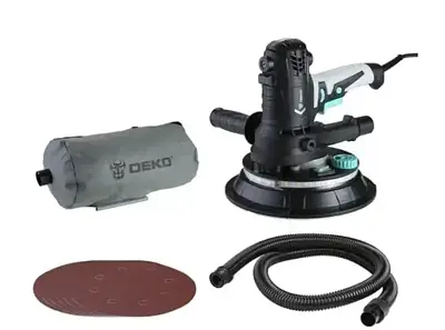Шліфувальна машина для стін та стель Deko з підсвічуванням ( 180мм / 2200Вт / 2700 об / хв )