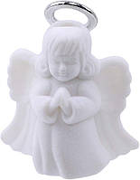 Футляр коробочка для прикрас ланцюжка або хрестика на хрестини Angel 65х75х45мм білий