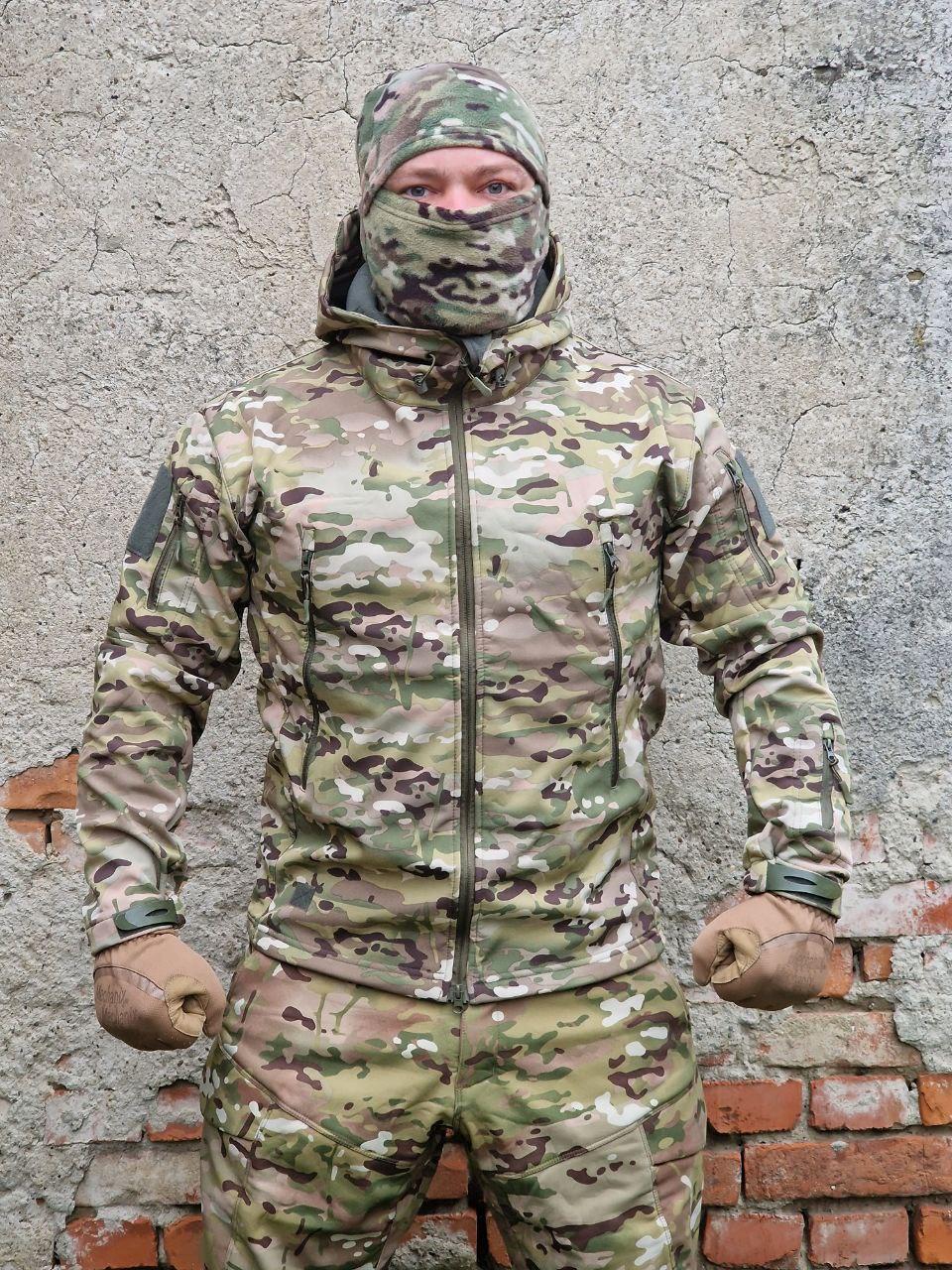 Демісезонна бойова куртка Soft Shell мультикам