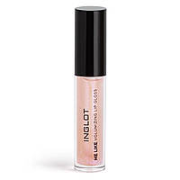 Блеск для губ Inglot Me Like Volumizing Lip Gloss PEACHY SHEEN с блесточкой 4,8мл № 64