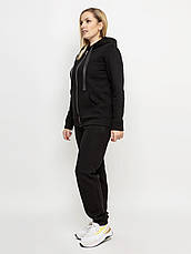 Батал спортивний костюм теплий флісовий чорний якісний, фото 3
