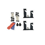 Система кріплення 2 фонів універсальна на стійки | стіну | стелю FST VS-B2 (тримач для фотостудії), фото 7