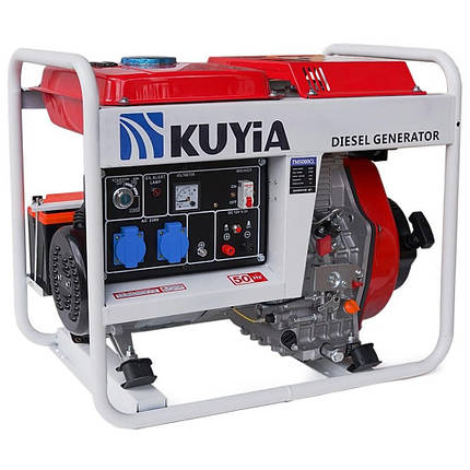 Генератор дизельний Kuyia TM5000CL переносний 5 кВт однофазний 220 В для квартири синхронний, фото 1