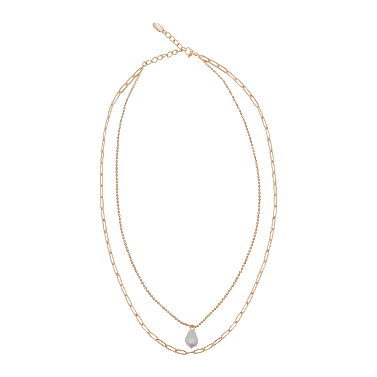 Підвіска на ланцюжку Xuping "Perla Dreams" 43 см лимонна позолота (224148), фото 1