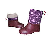 Дутики зимові сноубутси для дівчинки гумові чоботи Ева розмір 31, фото 2