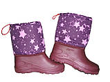Дутики зимові сноубутси для дівчинки гумові чоботи Ева розмір 31, фото 3