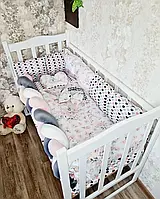 Набір у ліжечко Elegans для новонароджених, шлярочок із косою