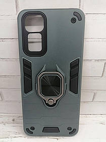 Чохол для Xiaomi Redmi Note 12S накладка бампер протиударний з кільцем підставкою зелений