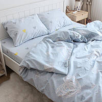 Полуторное постельное белье KrisPol, байка 954516-1, "Сердечко"