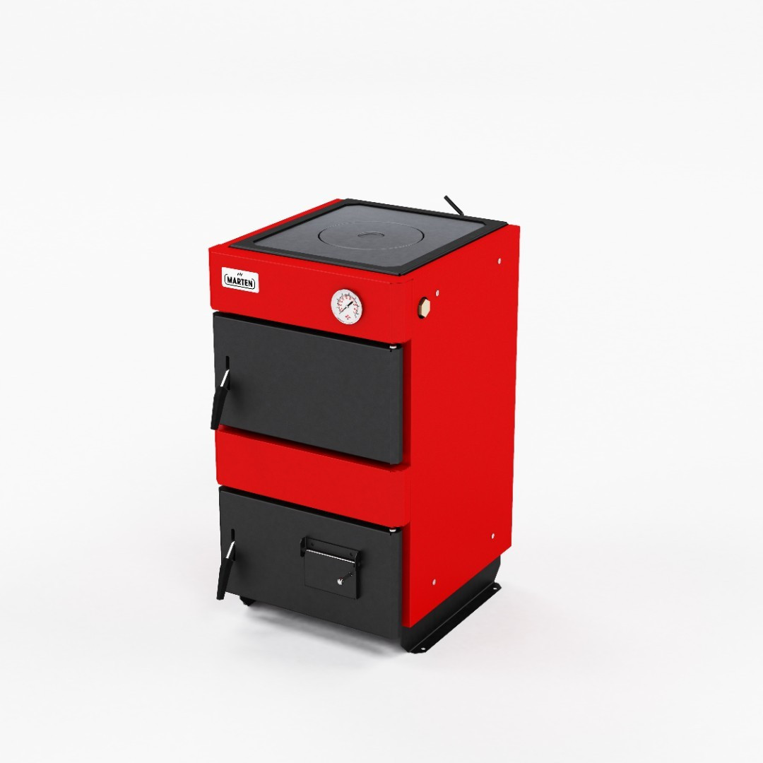 12 кВт Котел класичний 4 мм сталь (с плитой) Marten Base MB, фото 1