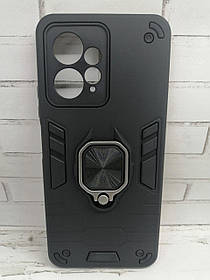 Чохол силікон для Xiaomi Redmi Note 12 накладка бампер з кільцем чорний
