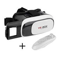 Очки виртуальной реальности VR Box с пультом управления Шлем 3D для телефона I&S.