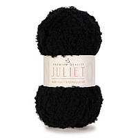 Nako JULIET (Нако Джульєт) № 00217 чорний (Напівшерстяна пряжа, нитки для в'язання)