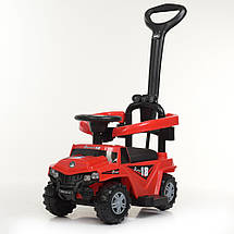 Каталка толокар 2в1 Bambi M 4231L-3 (музика, світлові ефекти, батьківська ручка, сидіння шкіра), фото 6