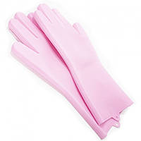 Силиконовые перчатки Magic Silicone Gloves Pink для уборки чистки мытья посуды для дома. MR-535 Цвет: розовый