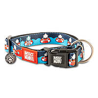 Max & Molly Smart ID Collar Frenzy the Shark Ошейник с QR-кодом, рисунок "Безумная акула" L