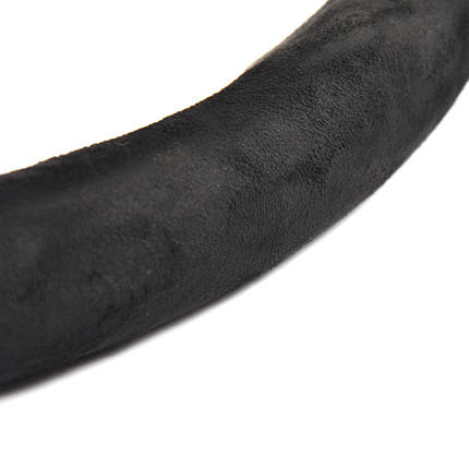 Накладка чохол на кермо універсальна Хвиля-3 Шкіра Замша з масожером Чорний, фото 2