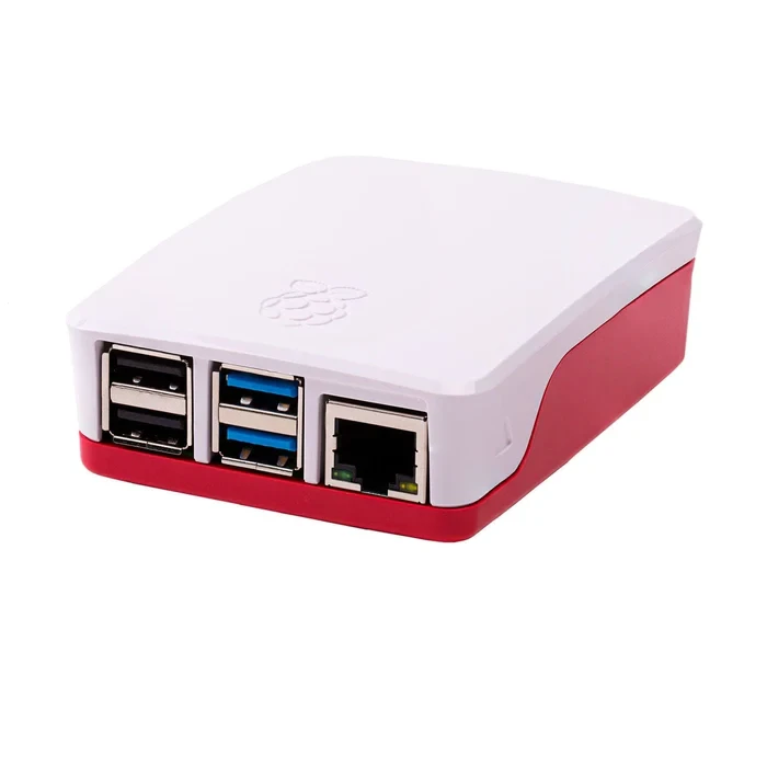 Корпус офіційний для Raspberry Pi 4B,червоно-білий (KP4RW)